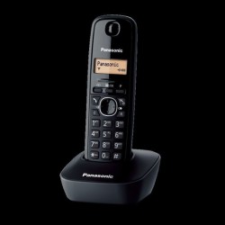 Panasonic Cordless KX-TG1611FXH Black, Caller ID, Wireless connection, Phonebook capacity 50 entries, Built-in display,