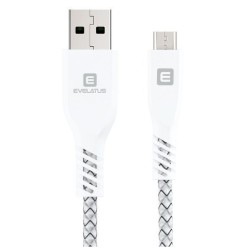 Cable Evelatus Universal Data Cable MicroUSB EDC03 White