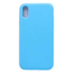 Evelatus Apple  iPhone Xs Premium Soft Touch Silicone Case Sky Blue