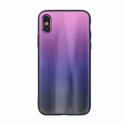 iLike Samsung  Galaxy A70 Aurora Glass Black Pink