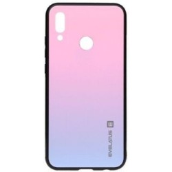 Evelatus Huawei Y7 2019 Gradient Glass Case 2 Bubble Gum