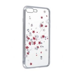 iLike Samsung  Galaxy A70 Flower case Silver