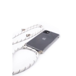 Evelatus Apple  iPhone 11 Silicone Transparent with Necklace TPU Strap Transparent