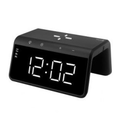 Evelatus Evelatus Wireless Charging Clock WCC01BK Black