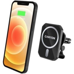 Canyon   Magnetic Car Holder And Wireless Charger CM-15 15W Black