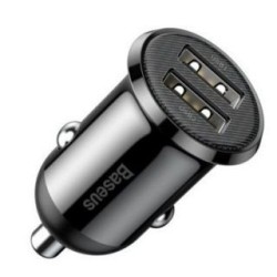 Baseus   Grain Pro car charger 2x USB 4.8 A Black