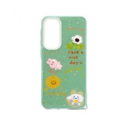 iLike Samsung  Galaxy A55 EPOXY CARTOON COVER Light Green