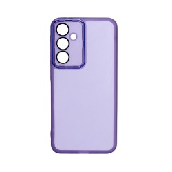 iLike Samsung Galaxy A35 Transparent Case and Camera Protection Purple