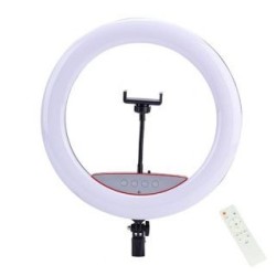 Elight SR14 36cm LED Light Ring with Smartphone holder + 220V Adapter + BT remote Black