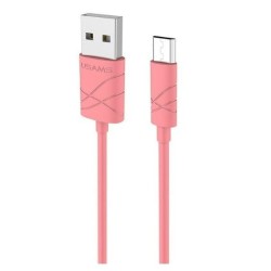 USAMS US-SJ039 U-Gee Pro PVC Universal Micro USB to USB Data&Fast 2A Charger Cable 1m Red