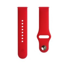 Evelatus 22mm Silicone Loop Watch Straps (S/M 110mm) Red