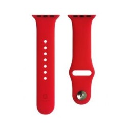 Evelatus Apple Watch 42/44/45mm Silicone Loop Watch Straps (140mm M/L) Red