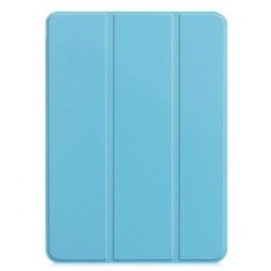 iLike Galaxy Tab S9 FE Plus Tri-Fold Eco-Leather Stand Case Sky Blue