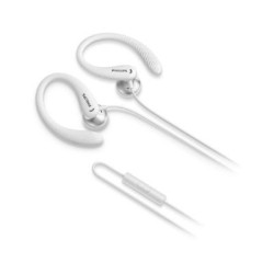 Philips   Philips In-ear sports headphones with mic TAA1105WT/00, 5-mm drivers/open-back, Earhook, White