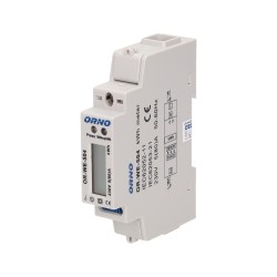 1-faasiline elektritarbimise indikaator, 80A, RS-485 port, 1 moodul, DIN TH-35mm