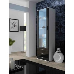 Cama display cabinet SOHO S1 white/black gloss