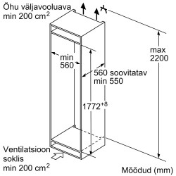 Fridge-freezer Bosch...