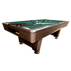 Billiard Table Dynamic Triumph, brown, Pool, 8 ft., Club Cloth yellow green