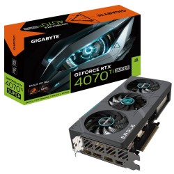 Graphics Card|GIGABYTE|NVIDIA GeForce RTX 4070 Ti SUPER|16 GB|GDDR6X|256 bit|PCIE 4.0 16x|GPU 2640 MHz|1xHDMI|3xDisplayPort|N407