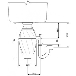 Jäätmepurustaja Smeg 1 HP