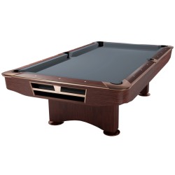 Billiard Table, Pool, Competition II, 9 ft., Mahogany, Simonis 860 shark grey