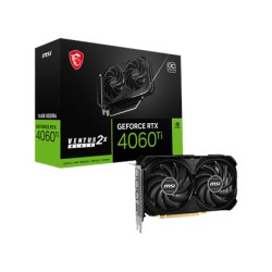 MSI | GeForce RTX 4060 Ti VENTUS 2X BLACK 16G OC | NVIDIA | 16 GB | GeForce RTX 4060 Ti | GDDR6 | HDMI ports quantity 1 | PCI Ex