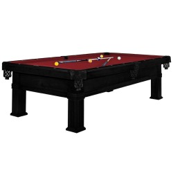 Billiard Table, Pool, Bern, 8 ft., Black, Simonis 860 red