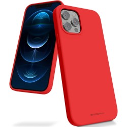 Telefoniümbris Mercury Silicone Case Apple iPhone 14 punane