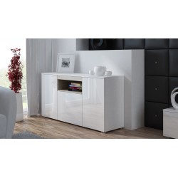 Cama sideboard VIVA 150 white/white gloss + sonoma oak