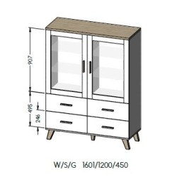 Cama display cabinet LOTTA...