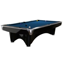 Billiard Table Dynamic III, shining black, Pool, 9 ft, Simonis 860 royal blue