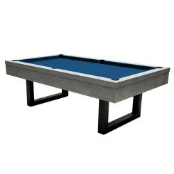 Billiard Table, Pool, Upcon, 8 ft., Grey Oak, 8 ft., Club Cloth royal blue