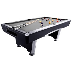 Billiard Table Dynamic Triumph, black, Pool, 8 ft., Simonis 860 grey