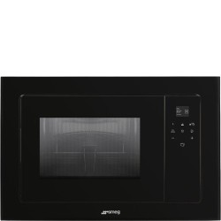 Mikrolaineahi Smeg Linea, integreeritav, 20 l, 1000/800 W, must