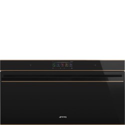 Ahi Smeg, Dolce Stil Novo, 90 cm, 85 l, pürolüüs, must/vask