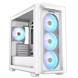 Case|ASUS|A23 PLUS|MidiTower|Case product features Transparent panel|MicroATX|MiniITX|Colour White|A23PLUSTG/ARGBWHITE