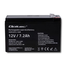 Qoltec 53062 AGM battery |...