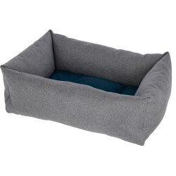 KERBL Ely Pet Bed - Grey-Turquoise - 85 x 70 x 27 cm