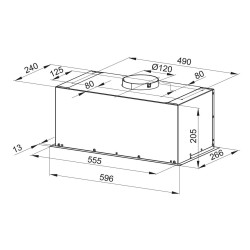 Recessed hood MPM-60-OW-01N