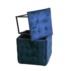 Puff-transformer 5in1 - 5 stools in 1 pouffe navy blue velvet