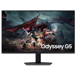 LCD Monitor|SAMSUNG|27"|Gaming|Panel IPS|2560x1440|16:9|180Hz|1 ms|Swivel|Pivot|Height adjustable|Tilt|Colour Black|LS27DG500EUX