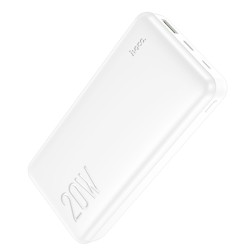 Väline aku Power Bank Hoco J87A Type-C PD 20W+Quick Charge 3.0 20000mAh valge