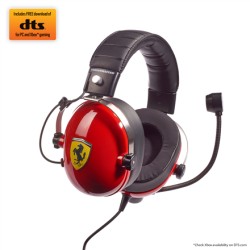 Thrustmaster | Gaming Headset | DTS T Racing Scuderia Ferrari Edition | Wired | Over-Ear | Red/Black