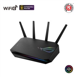 Wireless Router | ROG STRIX GS-AX5400 | 4804 + 574 Mbit/s | Ethernet LAN (RJ-45) ports 4 | Mesh Support Yes | MU-MiMO Yes | No m