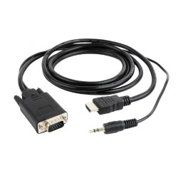 CABLE HDMI-VGA +3.5MM/1.8M...