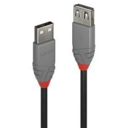 CABLE USB2 TYPE A 1M/ANTHRA...