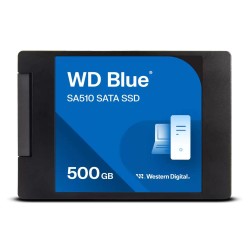 SSD|WESTERN DIGITAL|Blue SA510|500GB|SATA 3.0|Write speed 510 MBytes/sec|Read speed 560 MBytes/sec|2,5"|TBW 200 TB|MTBF 1750000 