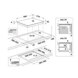 Pliidiplaat Indesit, 4 x...