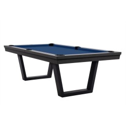 Pool Table / Dining Table, Rasson Madrid, Grey, 7 ft., Simonis 860 royal blue