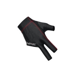 Billiard Glove, Cuetec Axis, 3-Finger, black-red, to wear on right hand, L